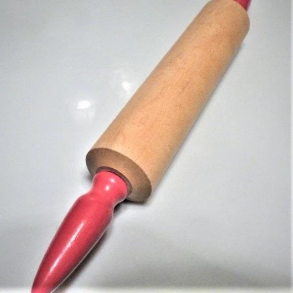 MINT Vintage Wood ROLLING Pin Country Kitchen Cottage Homestead Bake Baking Cook - Picture 2 of 4